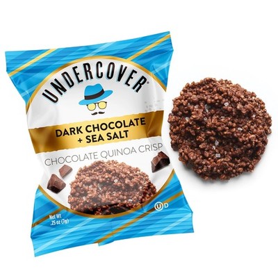 Dunkle Schokolade Meersalz Quinoa Chips Undercover Snacks Schokolade Snack Riegel