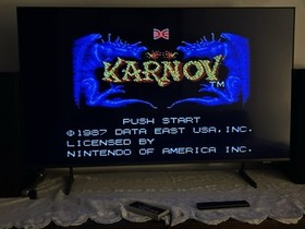Karnov Nintendo Entertainment System NES Cartridge 1987 Data East (Tested)