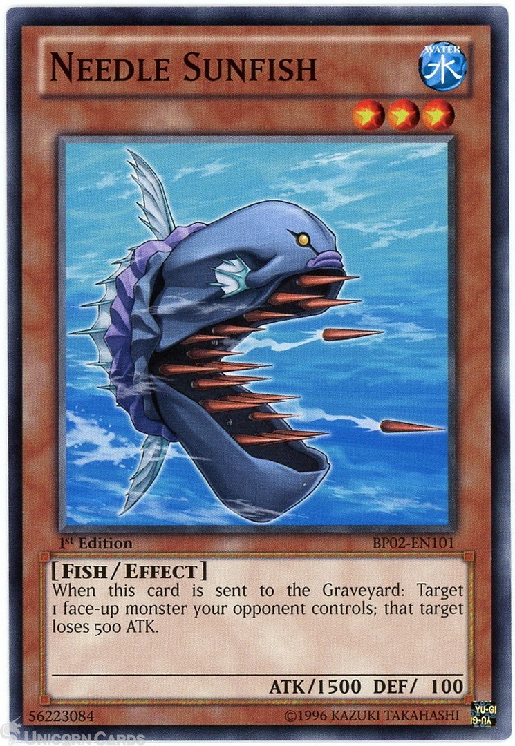 BP02-EN101 Needle Sunfish : Common 1st Edition Mint YuGiOh Card