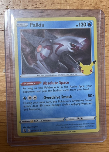 Palkia 004/025 Celebration Holo Rare 25th Anniversary Pokemon Card MINT