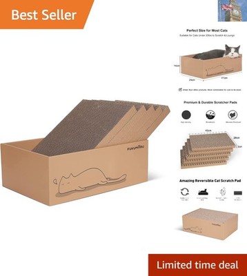 Ultimatives 5-teiliges Katzenkratzerset - Möbel stilvoll mit Komfort schützen!