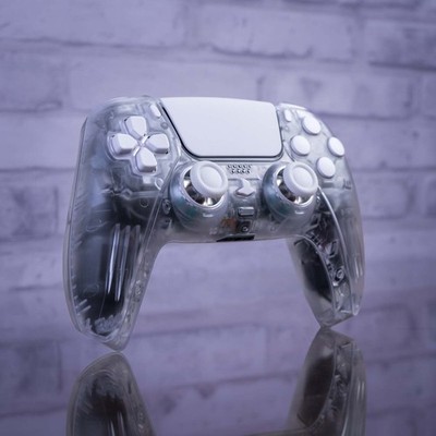 PS5 Controller Clear Mod With White Buttons PS5 Custom Sony Wireless Controller