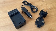Travel Battery Charger for Canon LP-E6 Batteries ? With Car Charger and Plug Ada