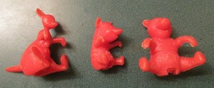Vintage 1960's Nabisco Winnie the Pooh Spoon Sitters- 3 pieces