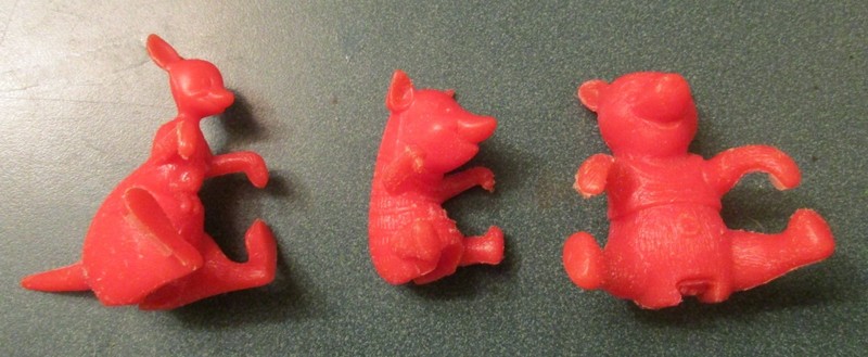 Vintage 1960's Nabisco Winnie the Pooh Spoon Sitters- 3 pieces