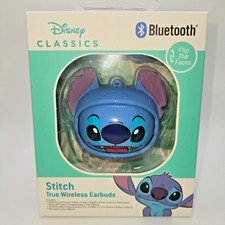 Disney Classics Stitch True Wireless Earbuds Bluetooth Flip The Faces NIB NEW