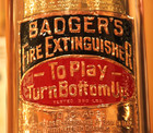 Antique Vintage "BADGER'S" Copper Brass Fire Extinguisher-Polished Restored — photo 5