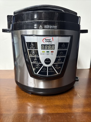 #ad Power Pressure Cooker XL 8 Quart Silver Black PPC780 $99.00