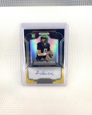 2025 Prizm Draft Picks Dillon Gabriel RC Black gold 1/5 AUTO  Oregon Ducks