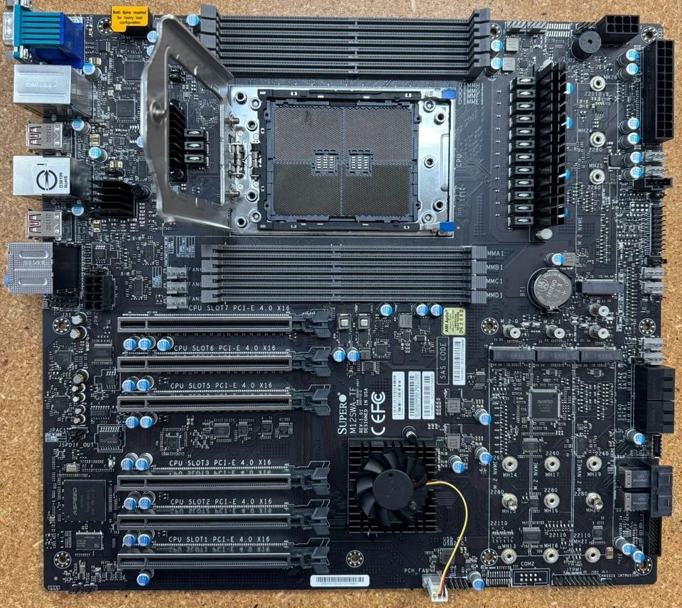 [UNTESTED] Supermicro MBD-M12SWA-TF-O AMD Ryzen Threadripper PRO Workstation - Image 2 of 4