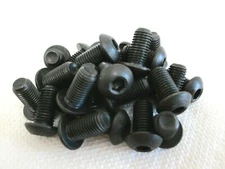 5/16-24 X 5/8 BUTTON HEAD SOCKET CAP SCREWS BLACK ALLOY STEEL 25 PCS