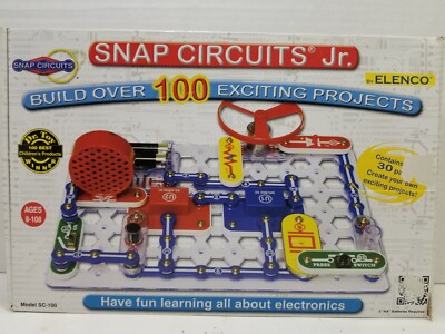 Snap Circuits Jr Model SC-100 Build Over 100 Projects Elenco 2007 Complete