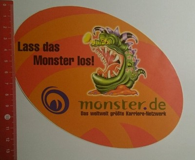 Aufkleber/Sticker: Monster.de lass das Monster los (141016144)