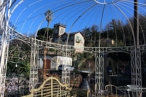 GAZEBO ROTONDO IN FERRO BATTUTO A MANO - ARTIGIANALE!!! 4,5MT. - Foto 4 di 5