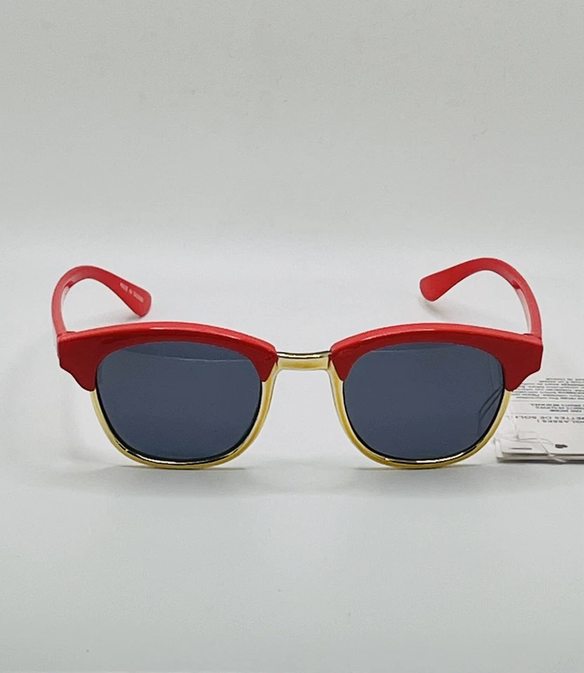 Gafas de sol Janie and Jack rojas y doradas unisex para niños pequeños talla 2-4 años tintadas nuevas con etiquetas Foto 3 de 4