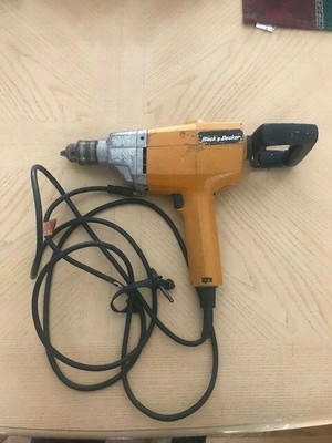 VINTAGE BLACK AND DECKER ELECTRIC DRILL 