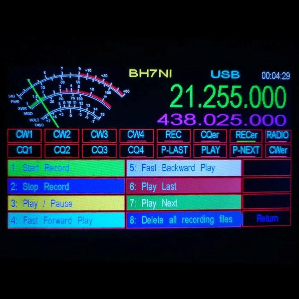 4.5" IPS Display Touch Screen For Yaesu FT817/857/897/818 Icom IC7000/703/706 - Image 3 of 4