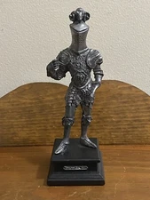 16th Century Pewter Knight Missing the Halberd 9" Tall