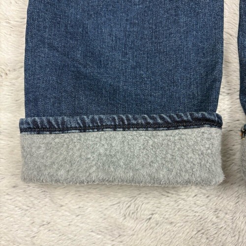 NEW Gap Kids Cozy Fleece Lined Jeans Straight Git Blue Denim Soft Warm Boys 8 - Picture 5 of 9