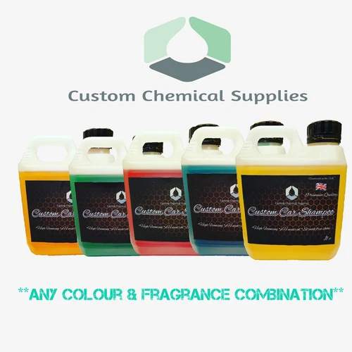 CUSTOM CAR SHAMPOO HIGH FOAMING LUXURY SUDS ANY COLOUR/SCENT COMBINATION 1L