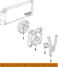 GM OEM 85-99 60 Special Cooling Cooling Fan-Motor Mount Bracket 22088373