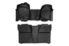 Rough Country Floor Mats for 07-13 Chevy/GMC 1500/2500HD | Crew Cab - M-21073
