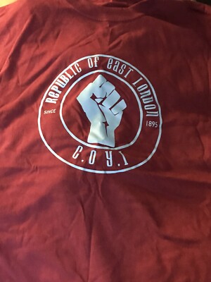 Reprint West Ham Fan T.shirt Design By Seller ICF COYI Irons All Sizes Up To Xxl