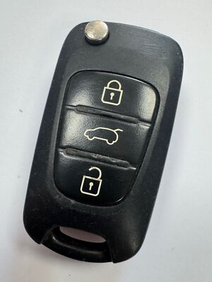 GENUINE KIA 3 BUTTON REMOTE FLIP KEY FOB TESTED & WORKING OKA-185T !!!
