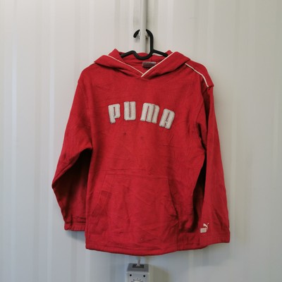 Puma Vintage Kinder Fleece Pullover Rot 152 GP001