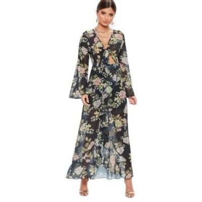 chinese dress ladies TA3 Bombshell Maxi Dress - Midnight Peony - XXS main image 0