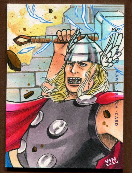 Thor 2024 Finding Unicorn Marvel Thunder Sketch By Alvin Manalo 1