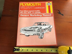 Haynes Owners Workshop Manual Plymouth Valiant Barracuda 1967-1976
