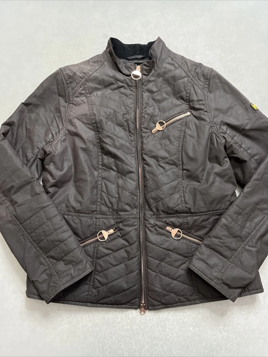 Barbour international backmarker rustic on sale wax jacket
