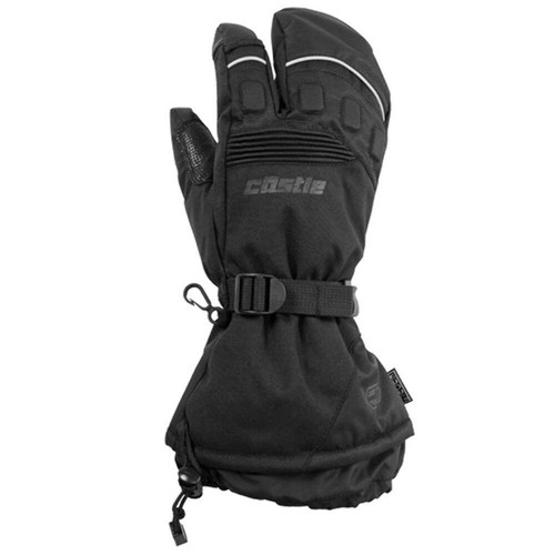 Castle X Platform 3-Finger Snowmobile Mittens - Black - Picture 3 of 10