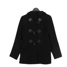 Trina Turk Women's Coat Uk 4 Black Wool With Nylon, Polyester Pea Coat