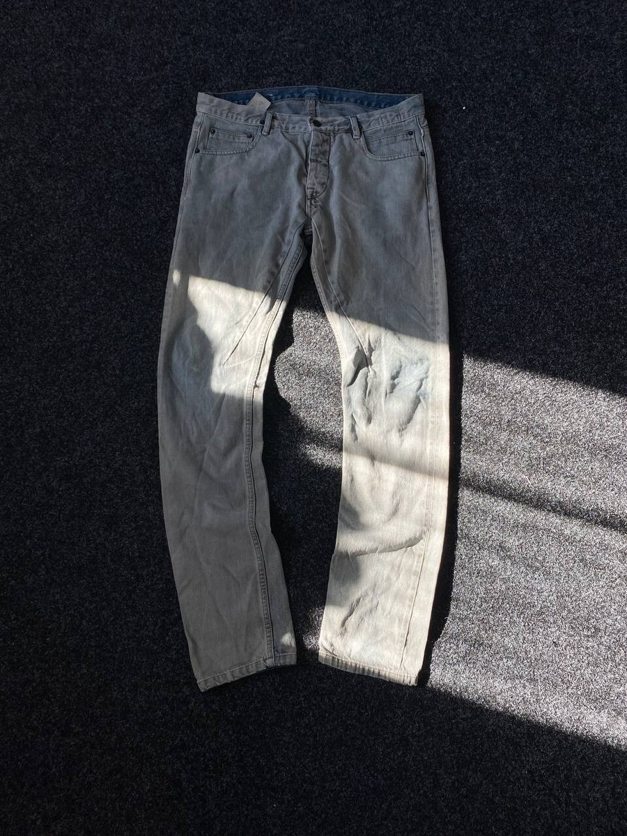 Rick Owens DRKSHDW Delft Detroit Cut Stone Washed Jeans 33 Rick Owens DRKSHDW Delft Detroit Cut Stone Washed Jeans 33