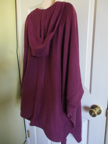 Gr. O/S Eileen Fisher Rumby Kaschmir Damenpullover Poncho Pullover $ 558 neu mit Etikett - Bild 6 von 9