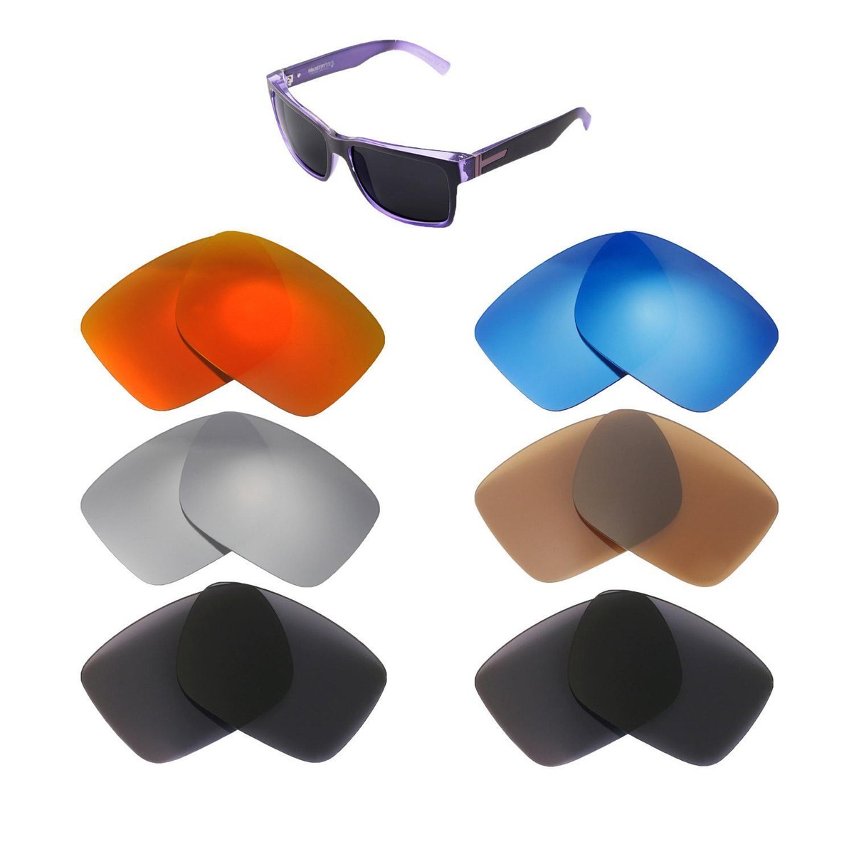 Walleva Replacement Lenses for VonZipper Elmore Sunglasses Multiple  Options
