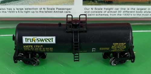 N Scale Con-Cor 001-160102-3 Tru Sweet 40’ Tank car #17517 SCHEME #2 L/N In Box - Picture 3 of 4