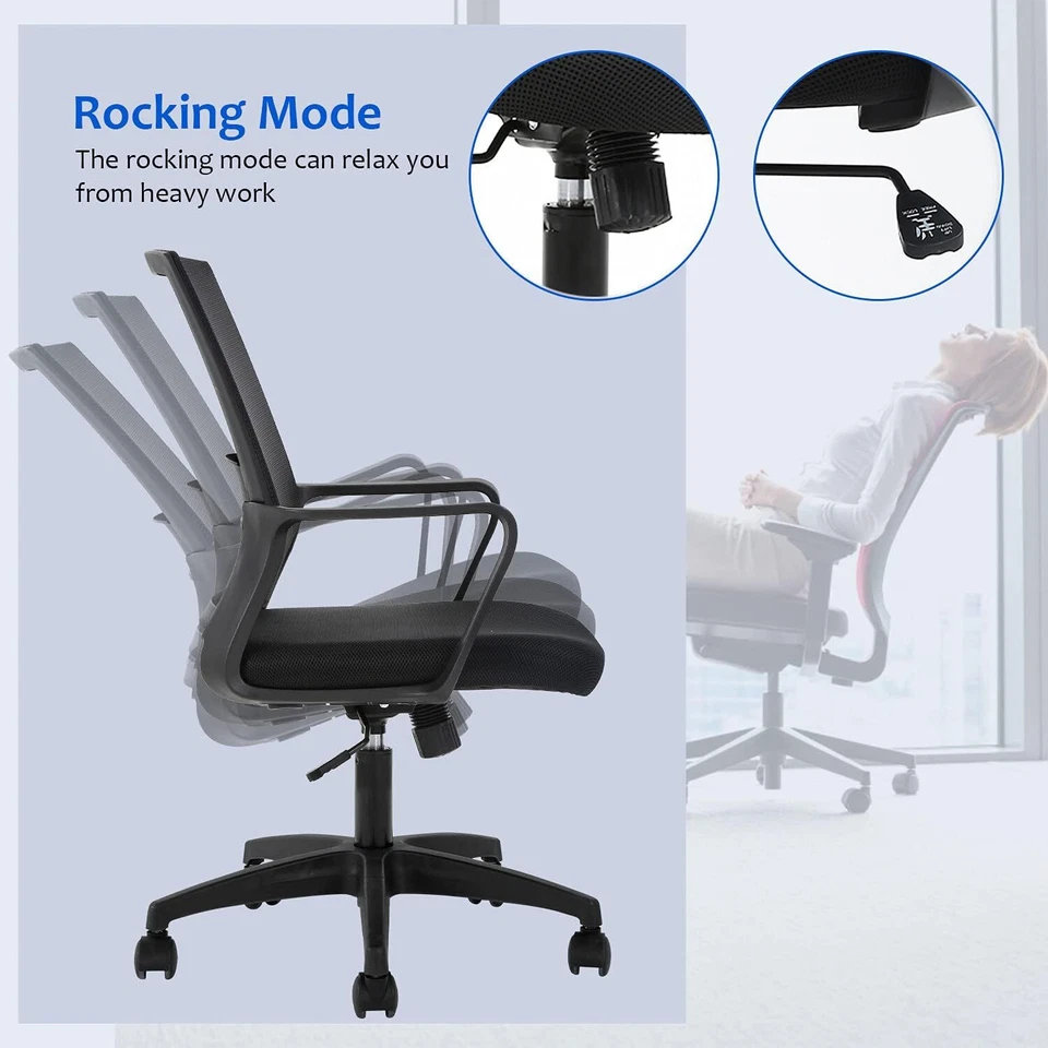 Office Chair Desk Chair Computer Chair Swivel Executive Lumbar Support, 2 Pack - Image 2 of 4
