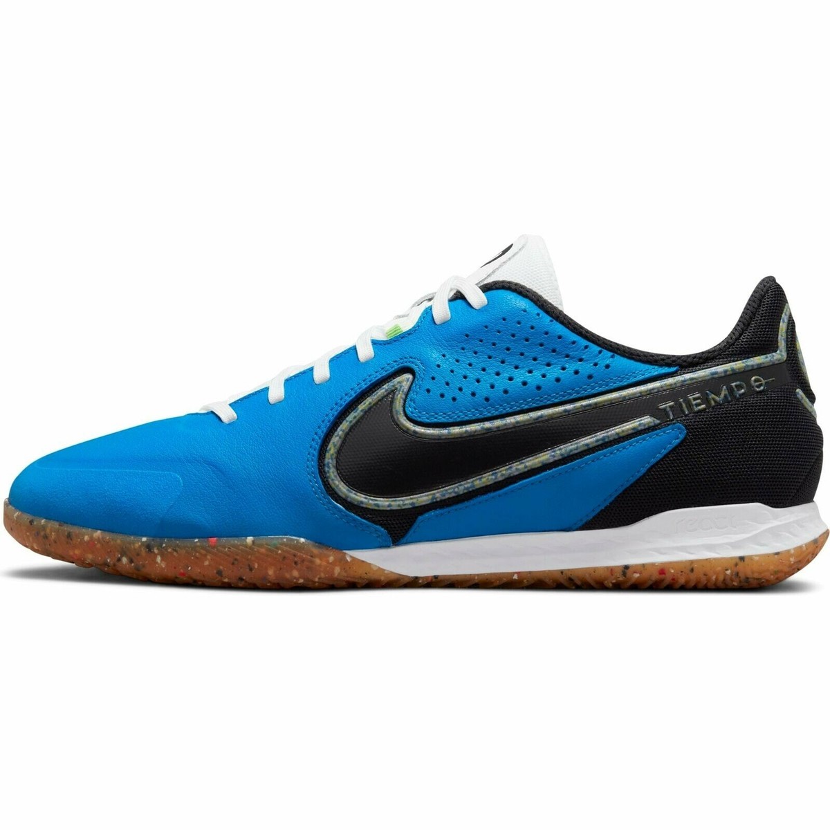 Nike Tiempo React Legend 9 Pro IC DA1183-403 Blue/Lime Glow/Gum US
