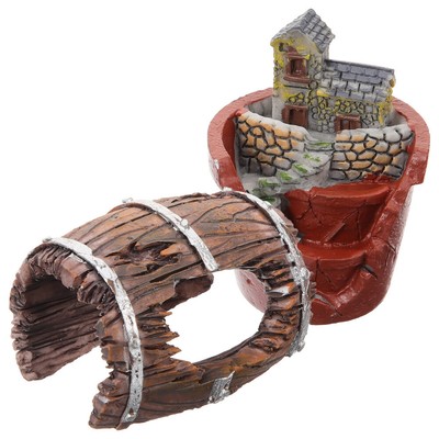  2 Pcs Simulierter Innenhofschmuck Mini-Pflanzgefäß Mini-Sukkulenten-Pflanzgefäß