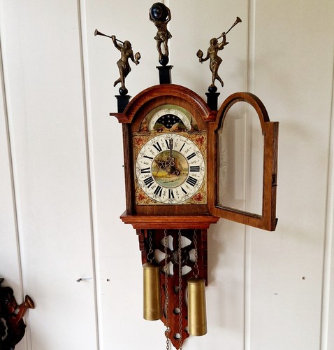 Dutch Clock Schippertje Dutch Wall Clock 1908 Frisian Clock Wuba, ON REQUEST - 第 7/8 張圖片