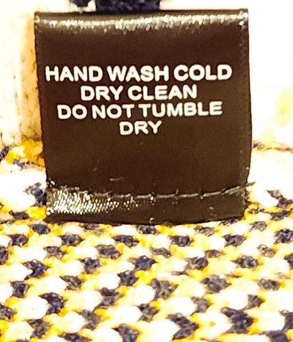 Abito Maglione Joh Santanna Giallo Navy Argyl Donna Nuovo con etichette Taglia M - Foto 11 di 11