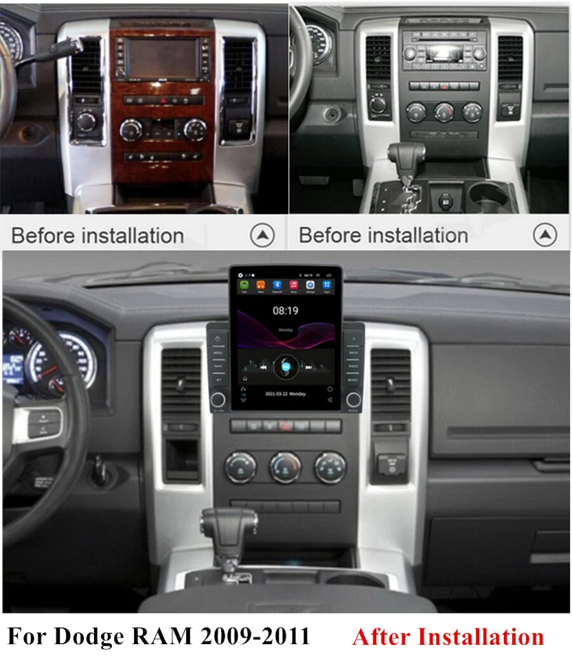 9.5" Android 10.1 Radio GPS Für Jeep Wrangler Commander mit Carplay Android Auto - Bild 4 von 4