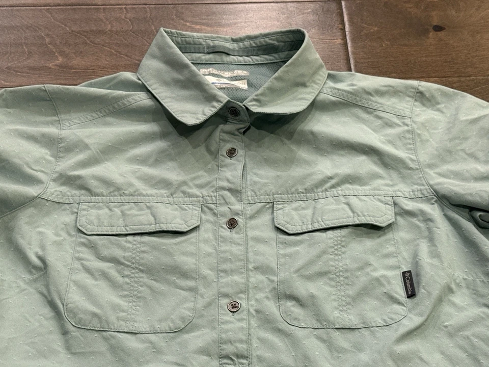 Camisa Columbia Feminina Pilsner Novidade Caminhada Ao Ar Livre Ventilada Manga Curta G - Imagem 4 de 4