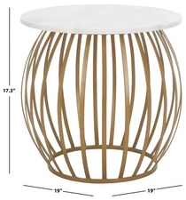 Safavieh EXPLORER ROUND ACCENT TABLE, Reduced Price 2172761164 ACC4609A