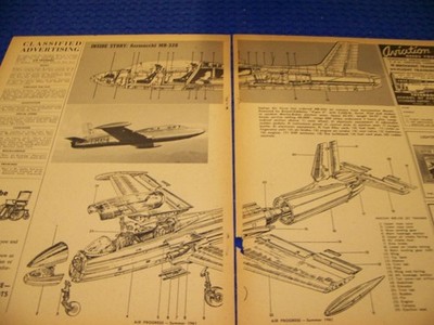AERMACCHI MB-326 ''INSIDE STORY''..2-PAGE CUTAWAY/DETAILS/EXPLODED VIEW (573PP)