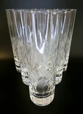 (214) *RARE* Soviet Era Set Of 6 Imperial Cut Crystal Collins Glasses **MINT**