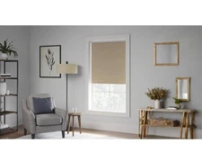 4 NIB StyleWell Linen Fabric  Light Filtering Shades 37" x 72"